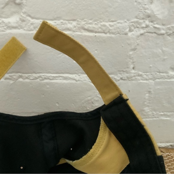 Vintage Golf Hat 100% Cotton Adjustable Cap Talk Town Black Santee International - Picture 6 of 11